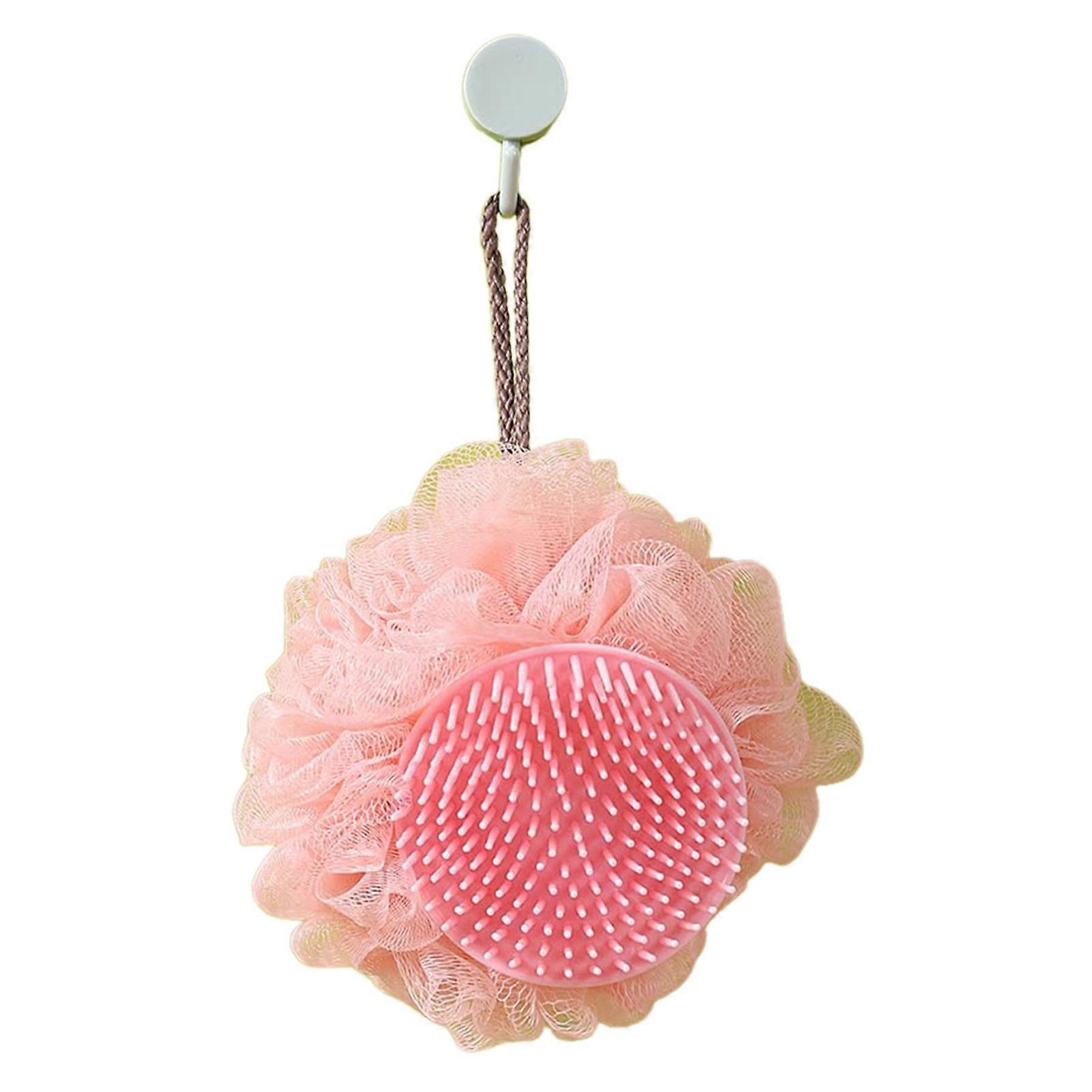 2 in 1 Sunflower Bath Ball Exfoliating Sponge Scalp Massager for Deep Cleansing Spa Experience Home Use