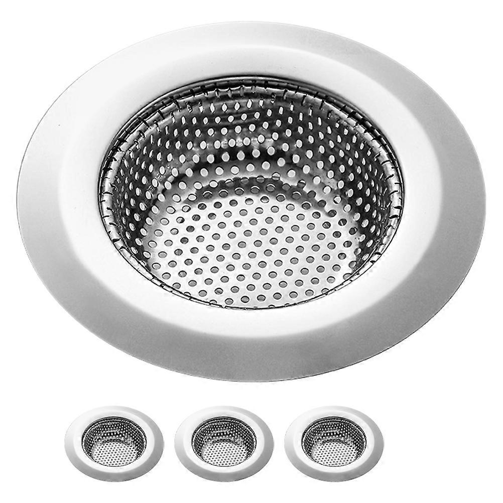 Sink Filter Strainer 4Pcs for Household Kitchen Use Circular Stainless Steel Collect Food Particles