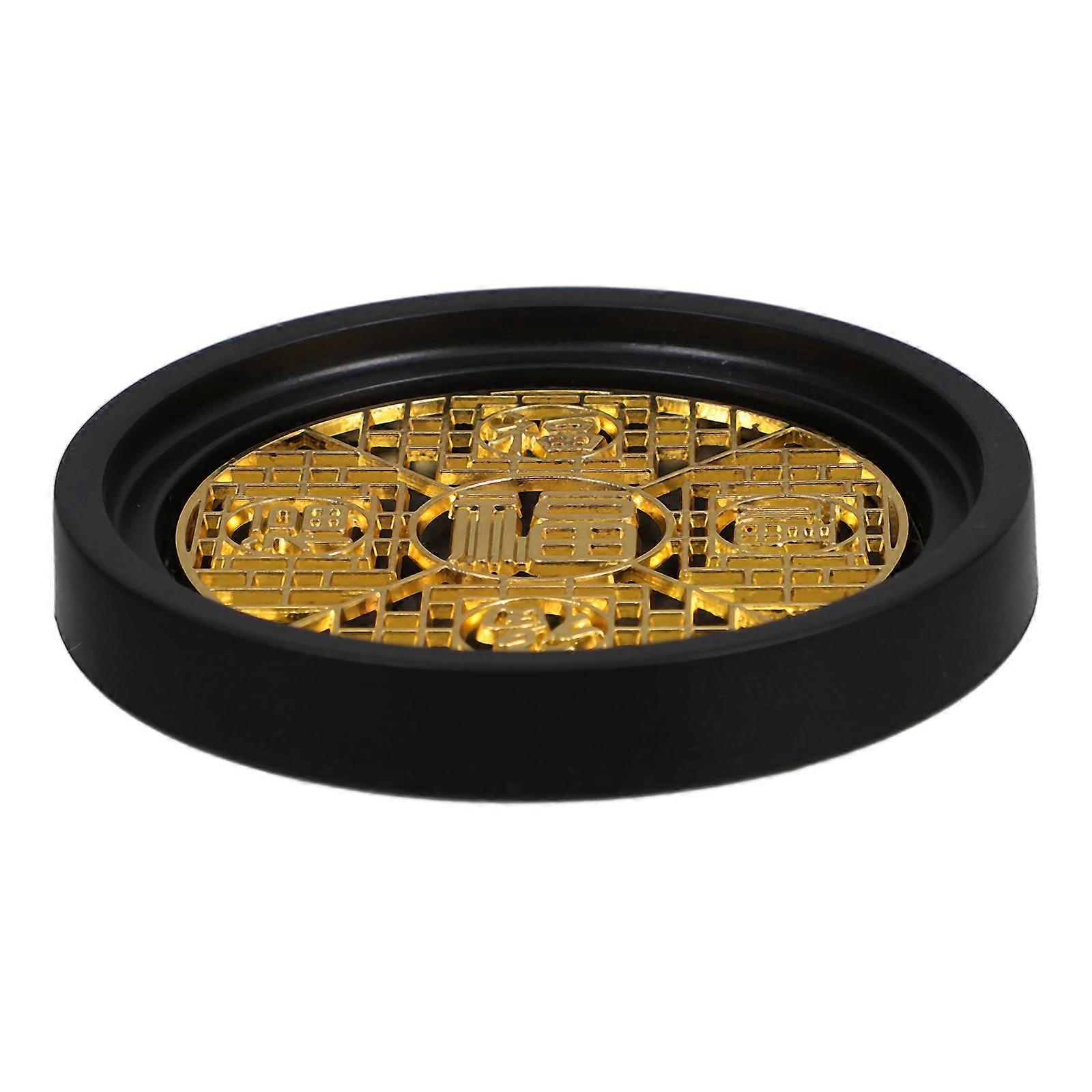 Elegant Heat Resistant Round Coasters Anti-Slip Design For Office Home Tea Set Table 3Pcs