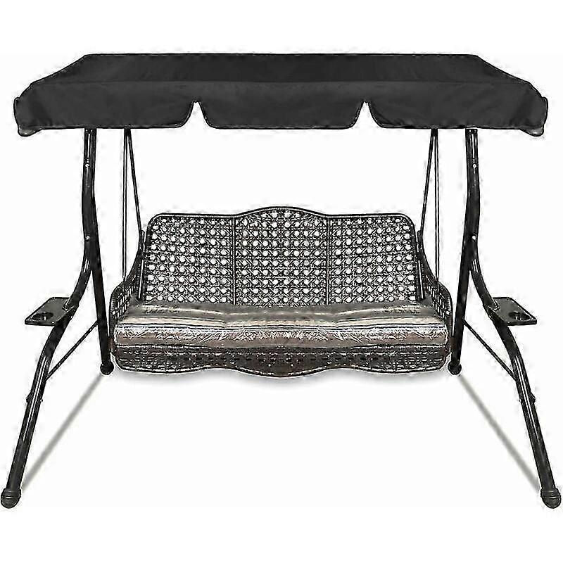 Replacement Swing Canopy Cover, Beautiful Ruffled Design for Patio Lawn Courtyard Terraces, Easy Install Durable Material Swing Cover with UV 2025