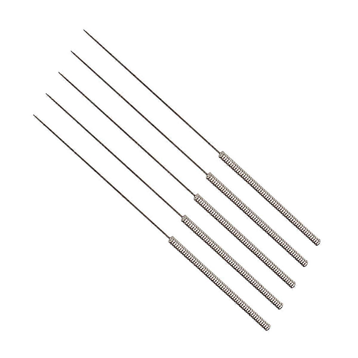 3D Printer Drill Bit Stainless Steel for Nozzle Cleaning 5Pcs Silver