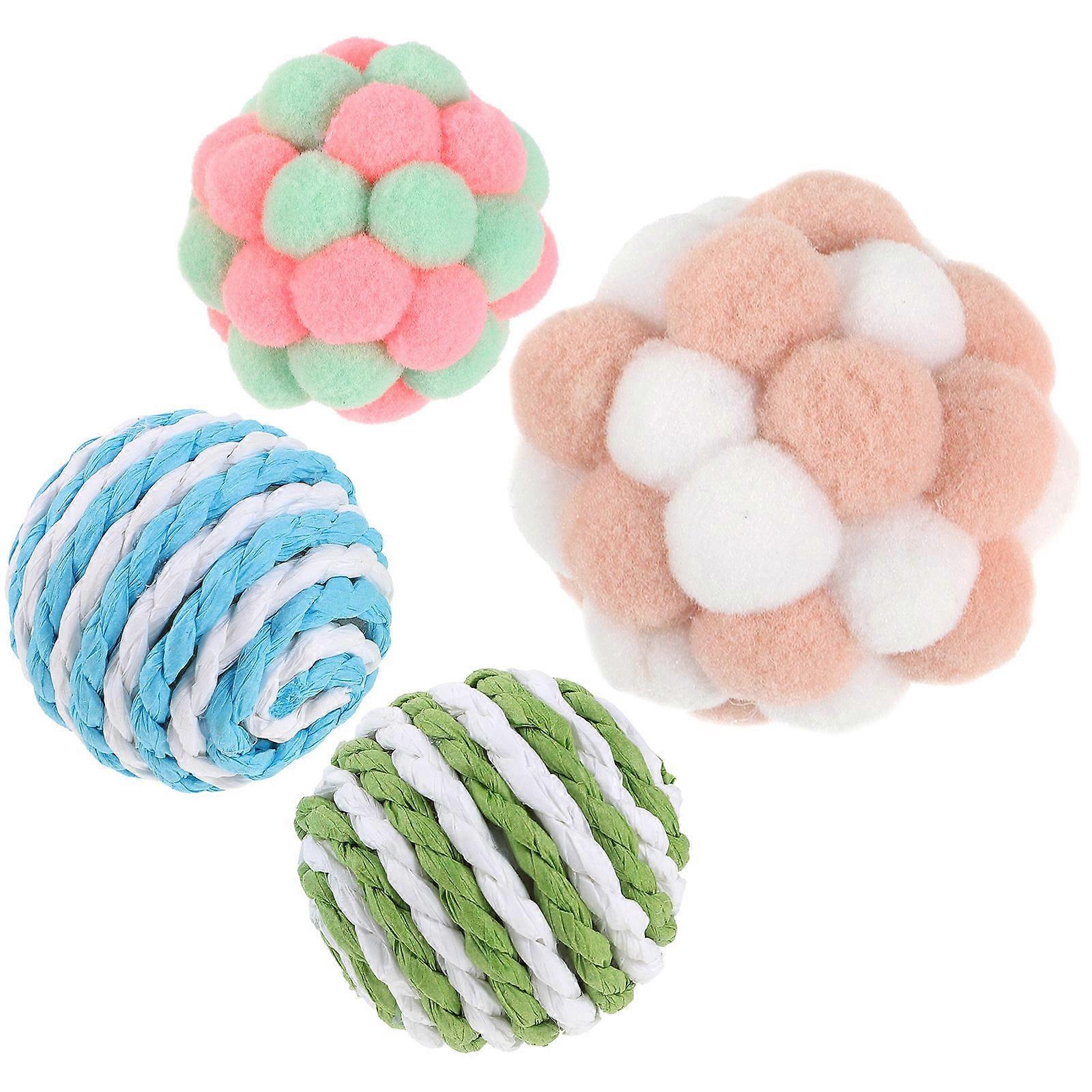Cat Balls Toy Interactive Cat Scratcher for Cats 3Sets of Balls