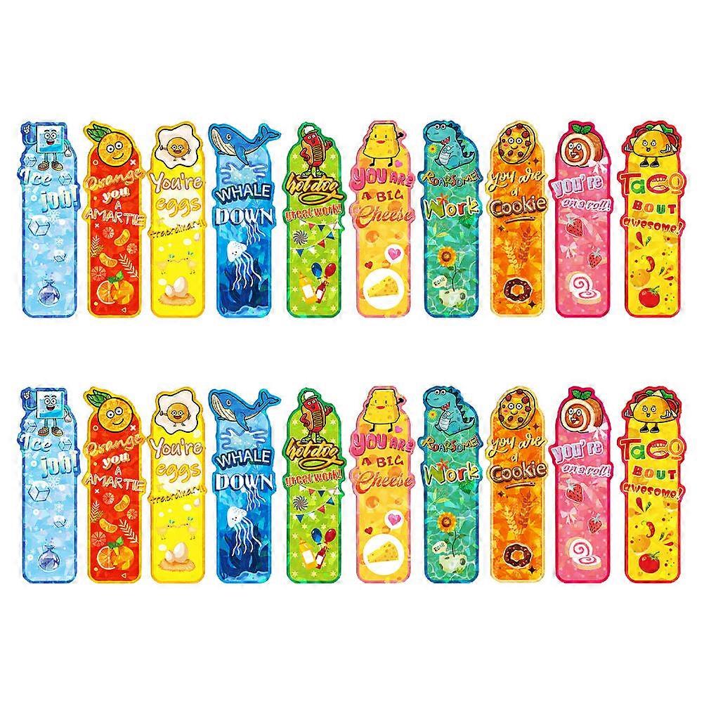60 Pcs Cartoon Design Paper Page Marks For Students In Assorted Color Perfect For Reading And Study Occasion Lightweight And Compact
