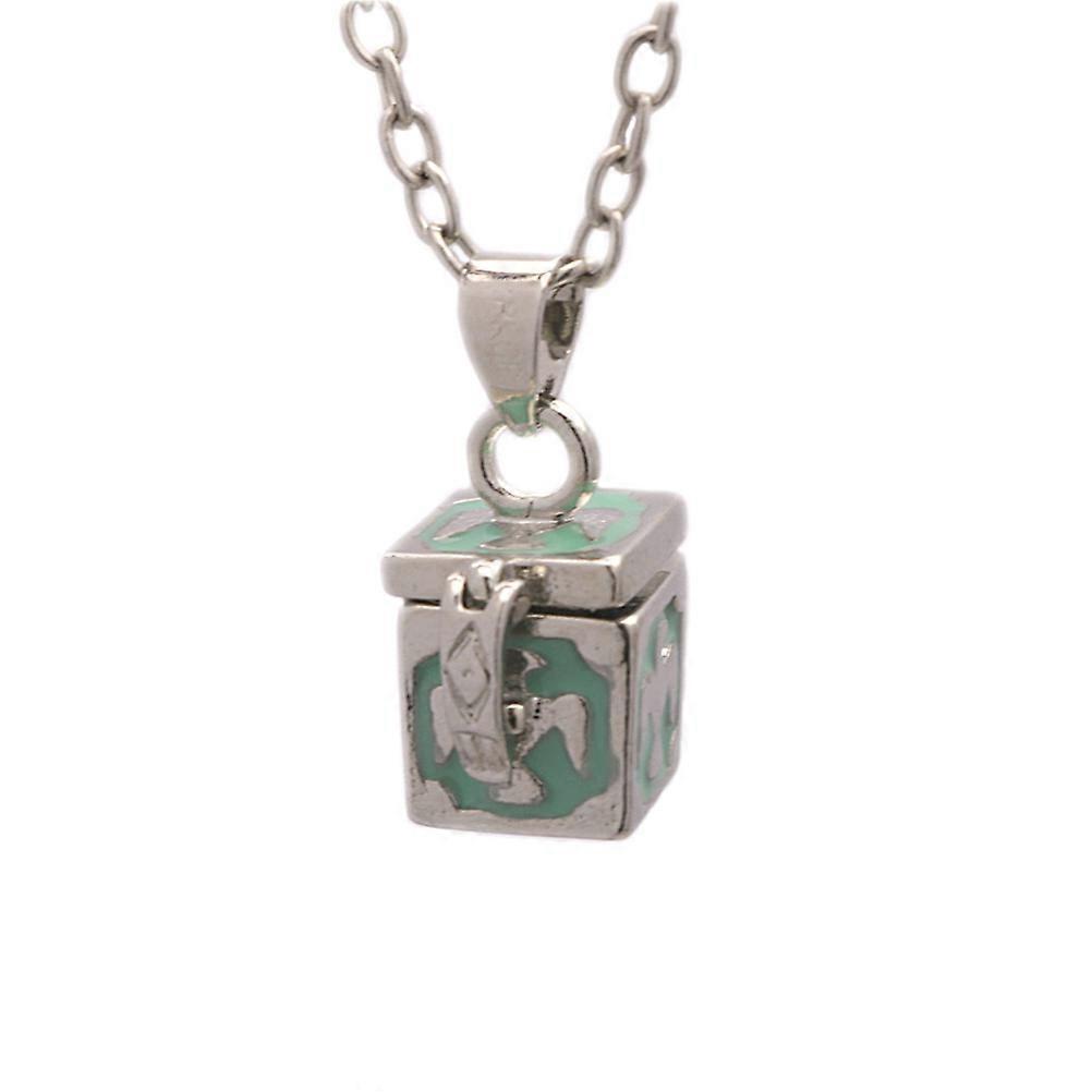 Ashes Pendant Chain Brass Square Keepsake Pendant for Decoration 3Pcs