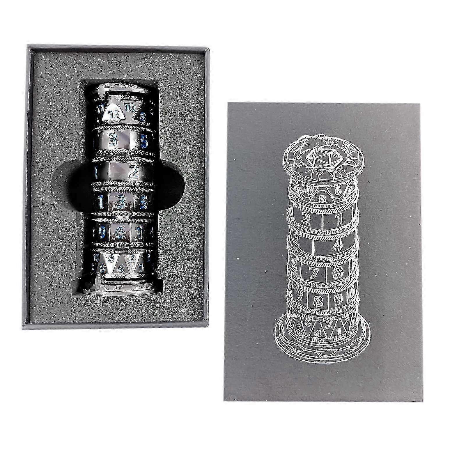 Metal 7 in 1 Rotatable Dices Towers Portable Entertaining Dices Plaything for Party Playing