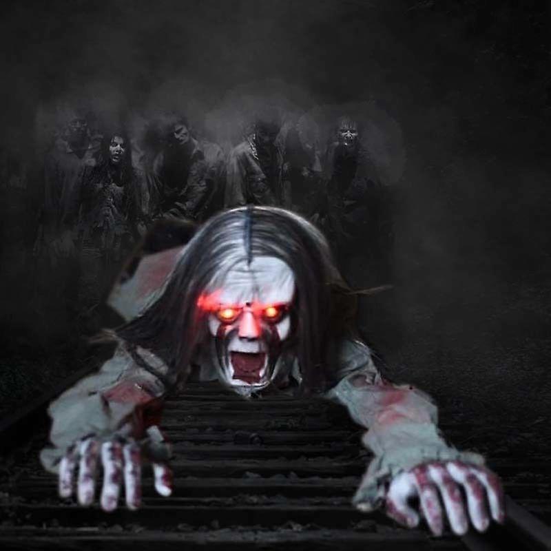 Horror Crawling Ghosts Simulation Long Hair Bald head Ghosts