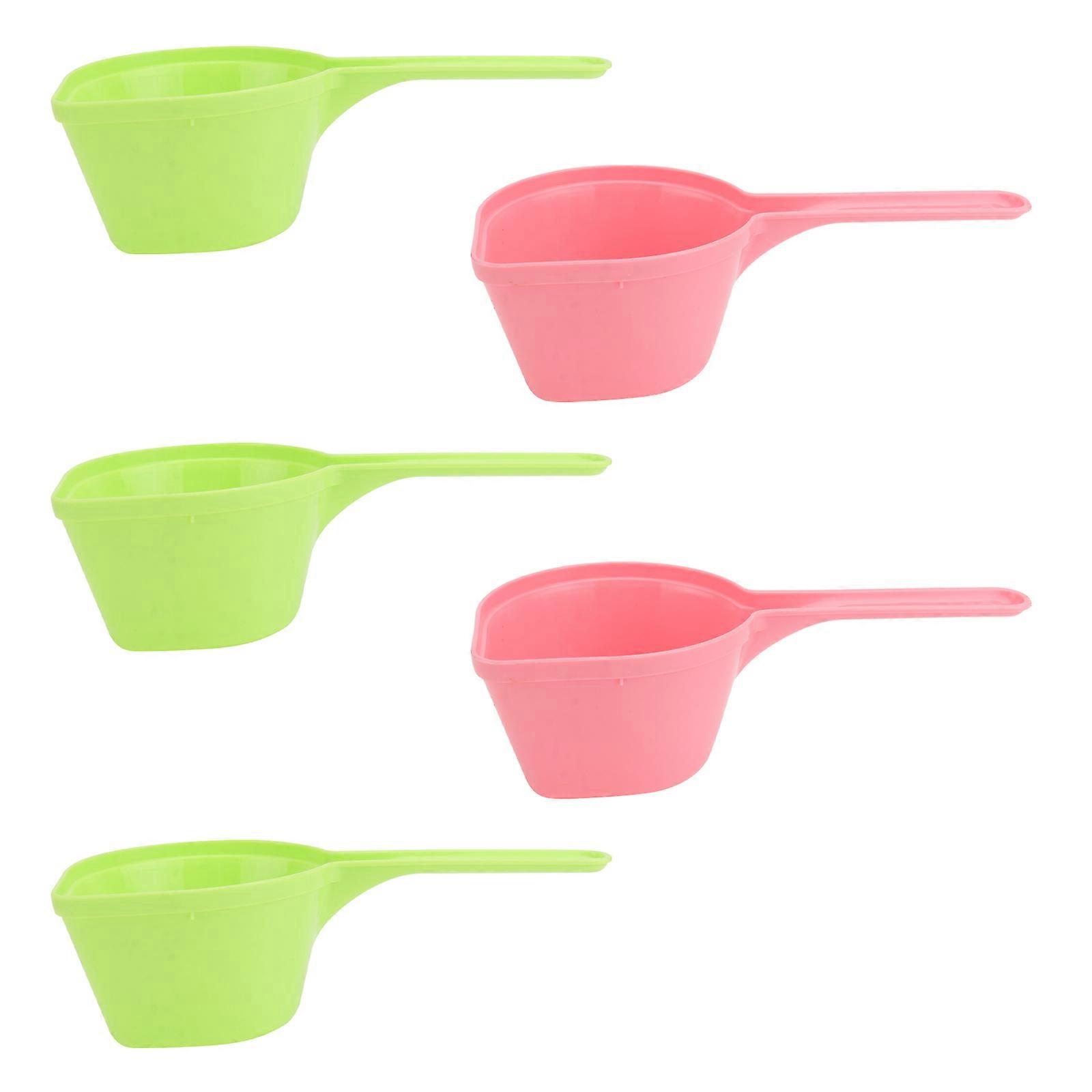 5Pcs Dog Feeding Scoop Utensils For Pet Care In Assorted Color For Puppy Owners