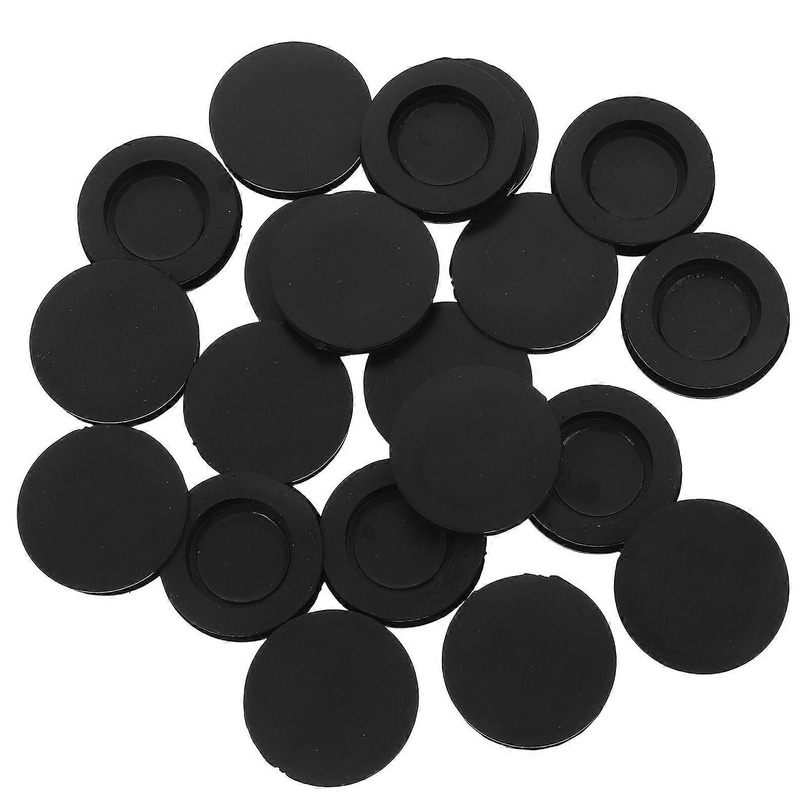Black Rubber Piggy Bank Plug for Saving Box Stopper with 80Pcs Round Covers