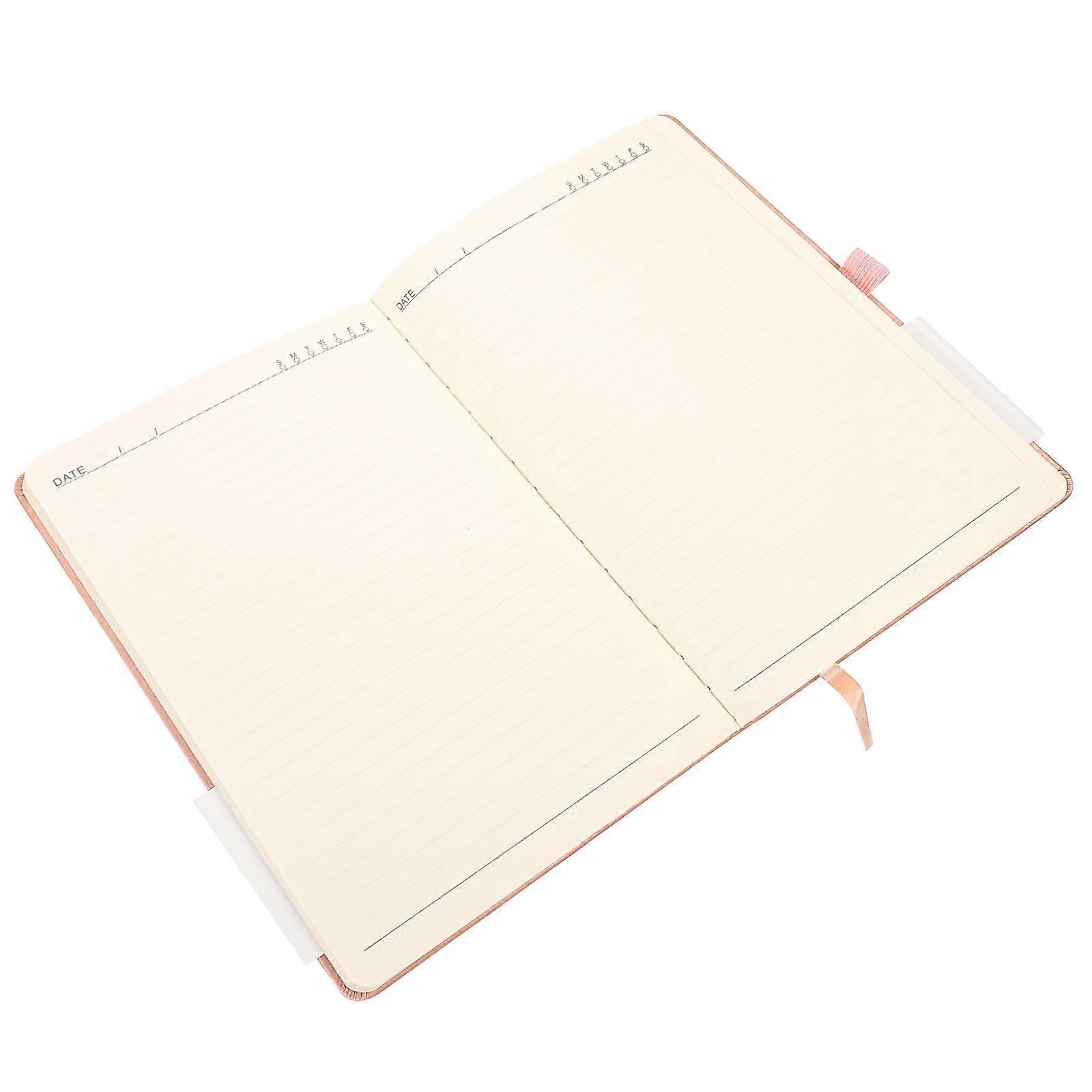 High Textured Cover Multi-Function Notebook Scheduling Writing Journal For Students And Business In Pink Color 21.30X14.80X1.60CM 1Set