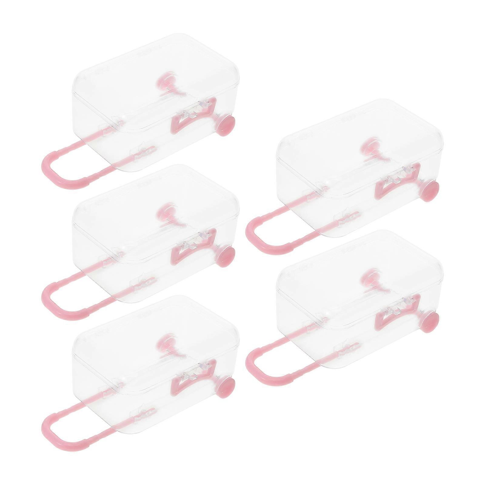 Transparent Mini Suitcase Candy Box for Party Decoration 10Pcs Plastic