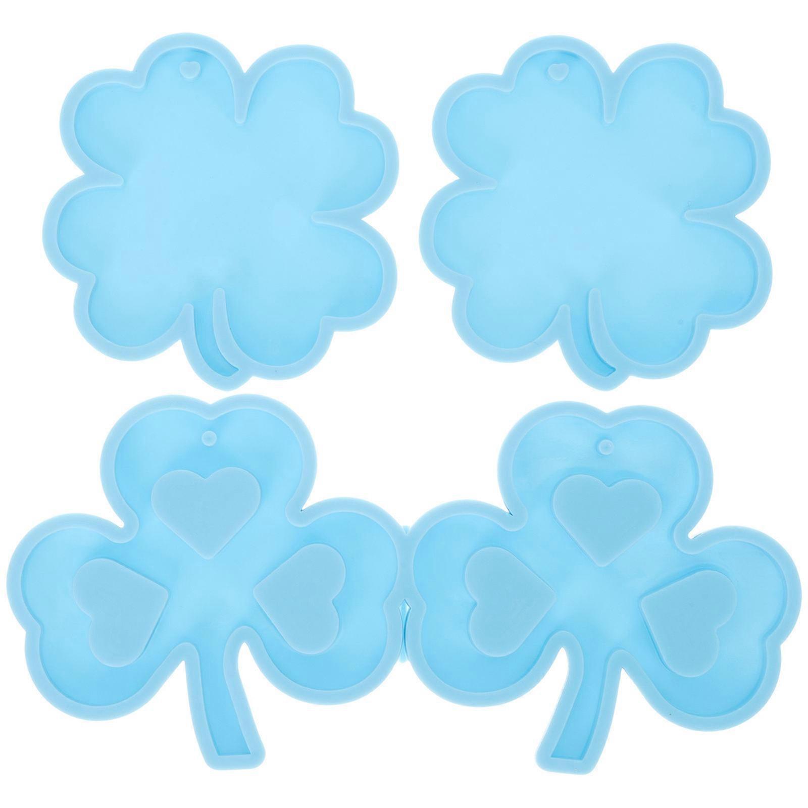 Silicone Mold for DIY Key Ring Making 3Pcs Blue