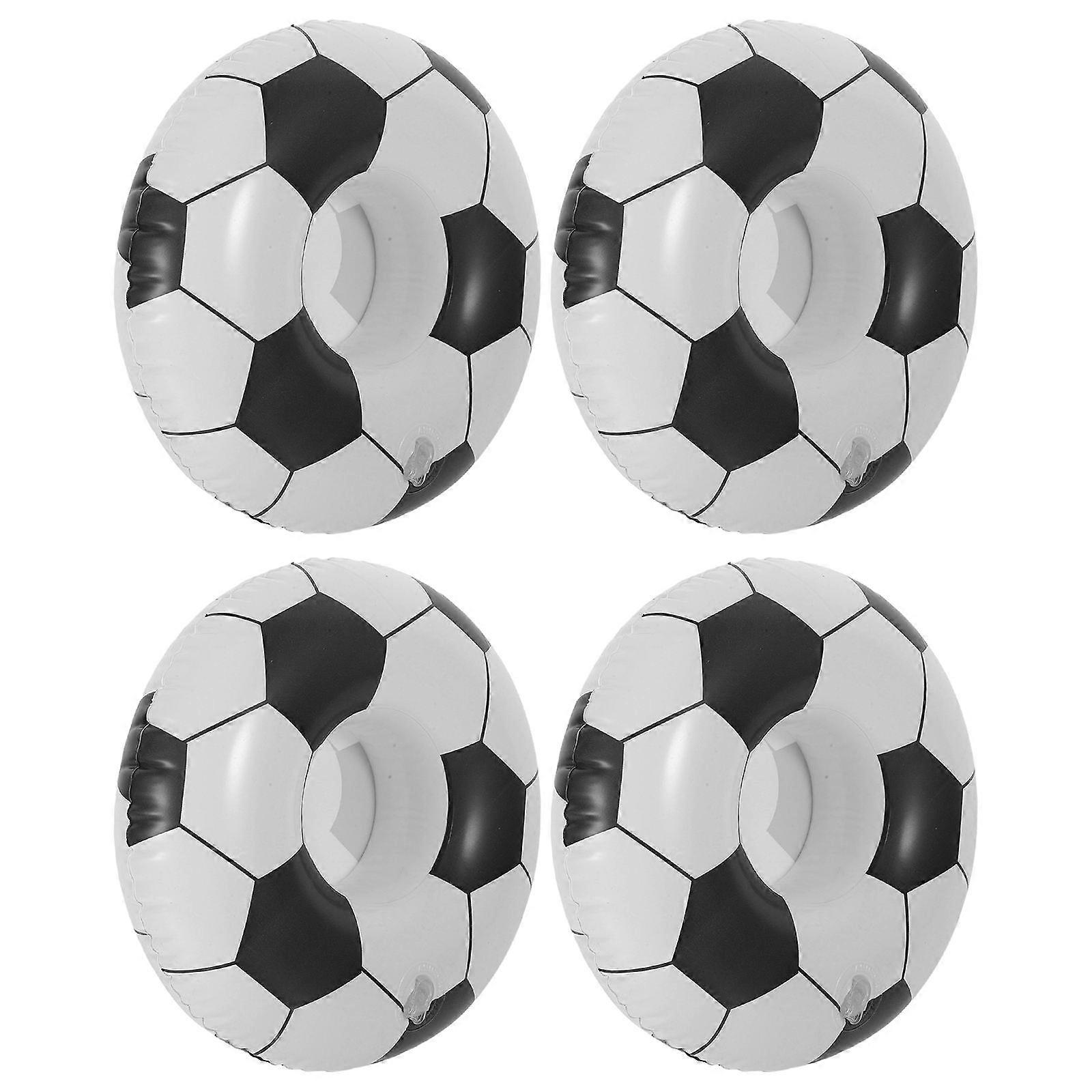 Inflatable Floating Drink Holder for Party 8Pcs Black PVC