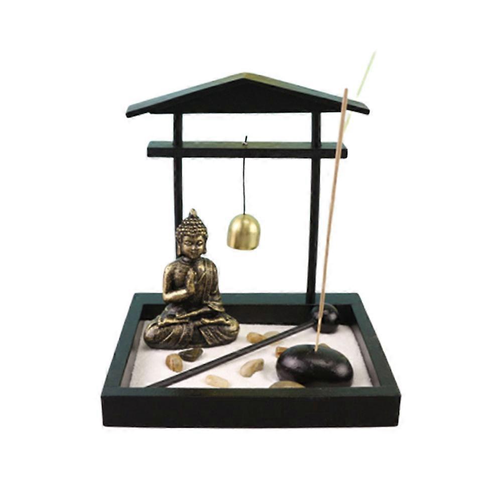 Meditation Garden Miniature Landscape for Relaxation Includes 2Pcs Set