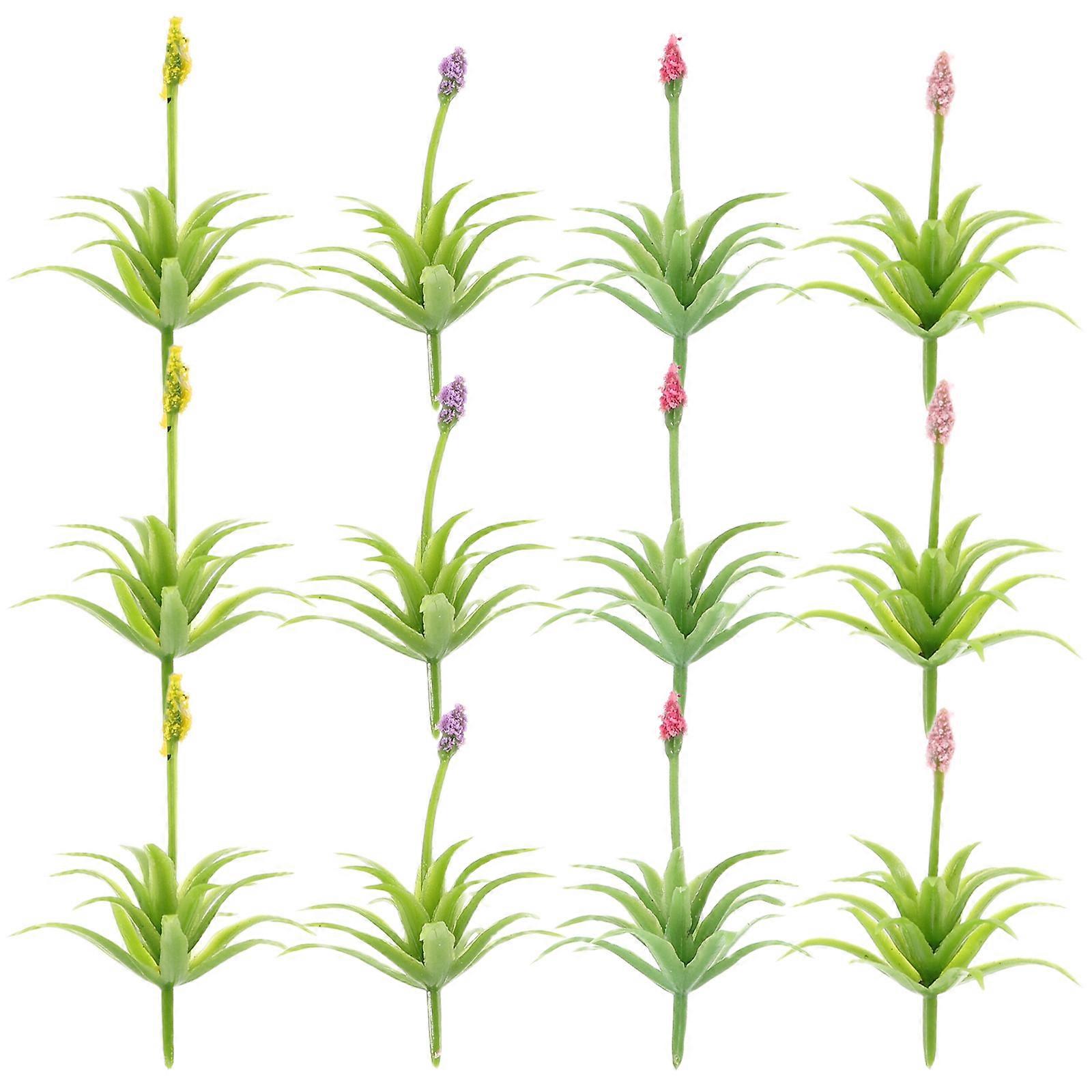 Simulation Design Flower Models For Home Office Decor Micro Landscapes Durable 30pcs Assorted Color