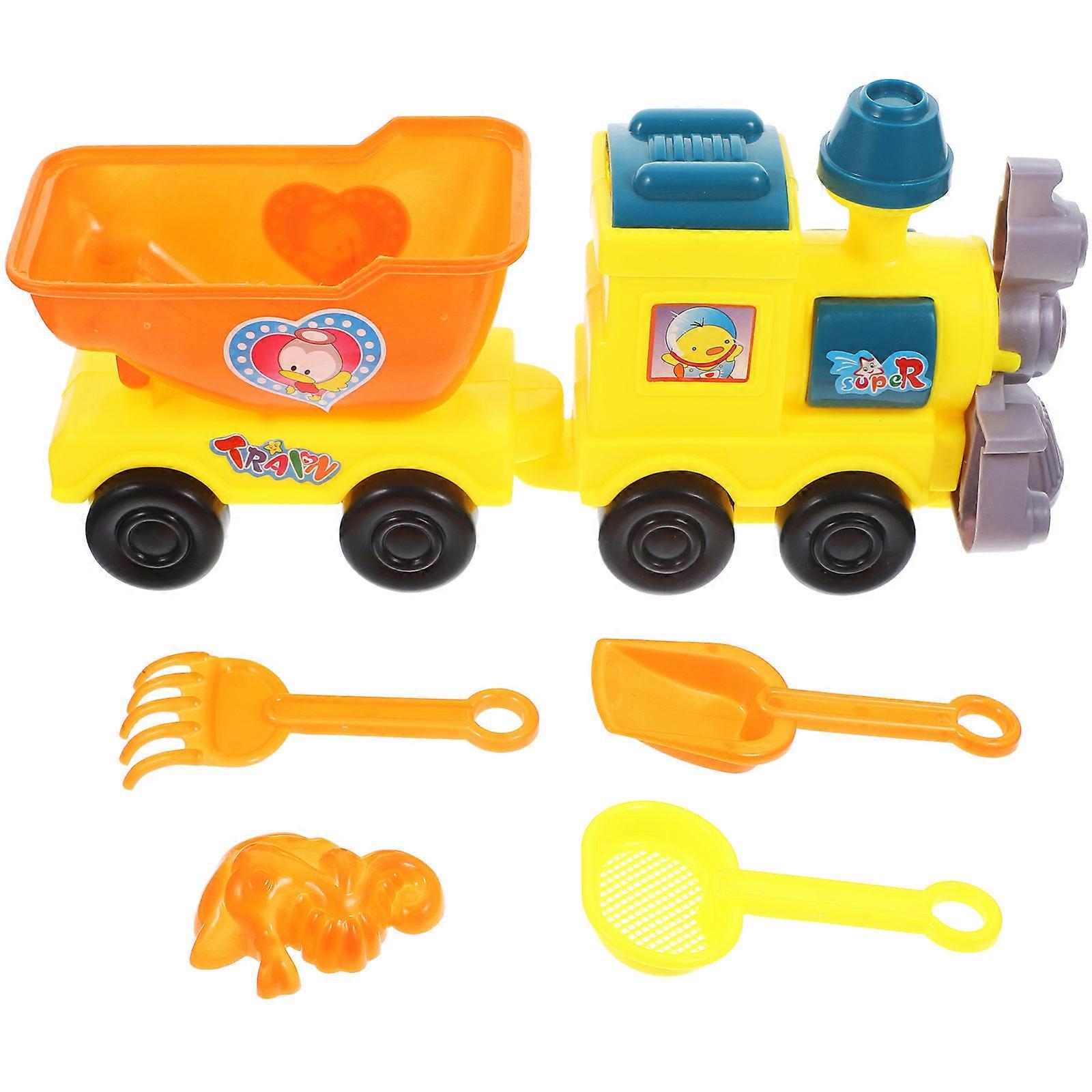 Kids Sand Toy Beach Train for Group Play 1Set of Fun Digging Tools