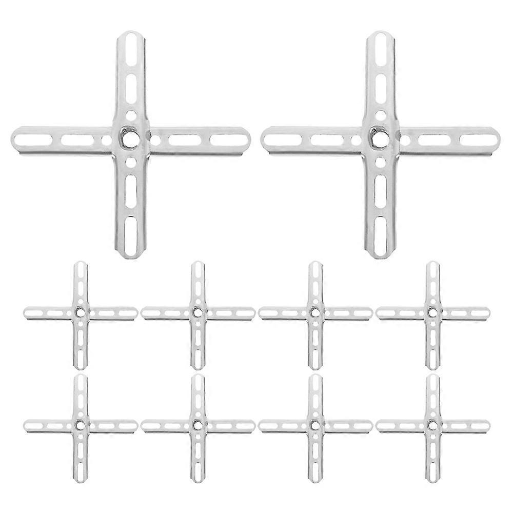 Chandelier Ceiling Mount Light Fixture Plates Pendant Ceiling Fan Bracket Iron Silver for 10Pcs