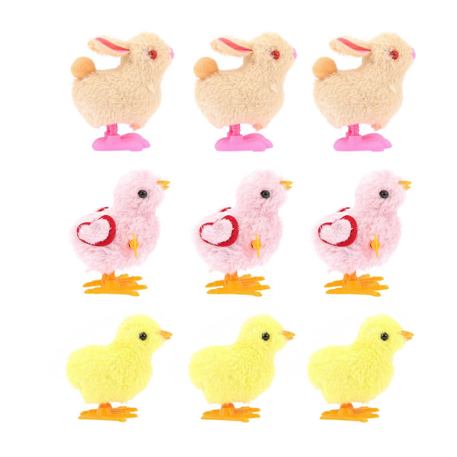 Easter Animal Clockwork Toy for Kids Playing 12Pcs Fun Wind Up Plaything