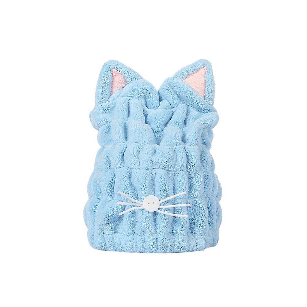 Hair-Drying Towel Cat Ear with Fast Drying for Sky- Velvet