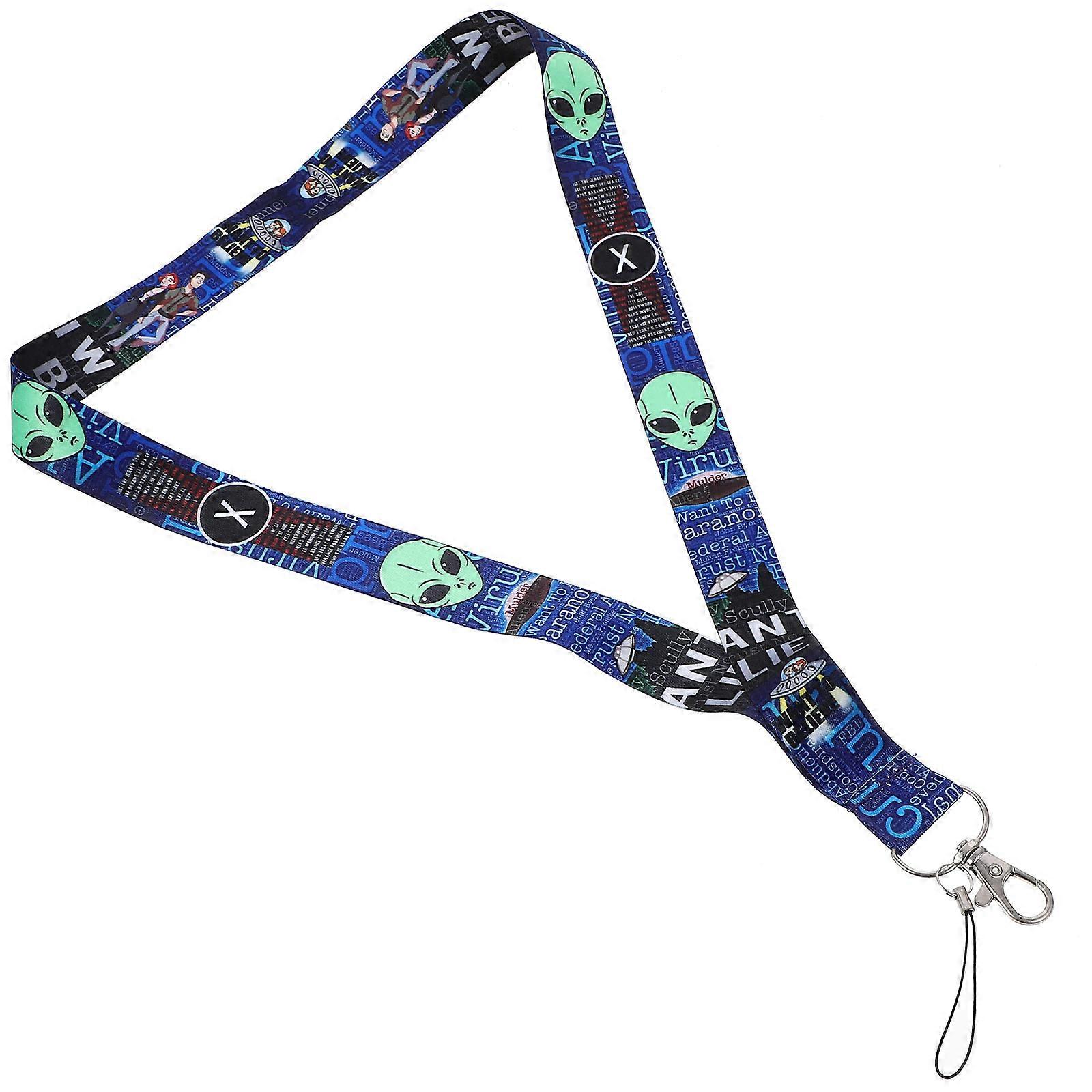 2Pcs Multi Color Halloween Key Chain with Long Stripe Design for Easy to Find Keys