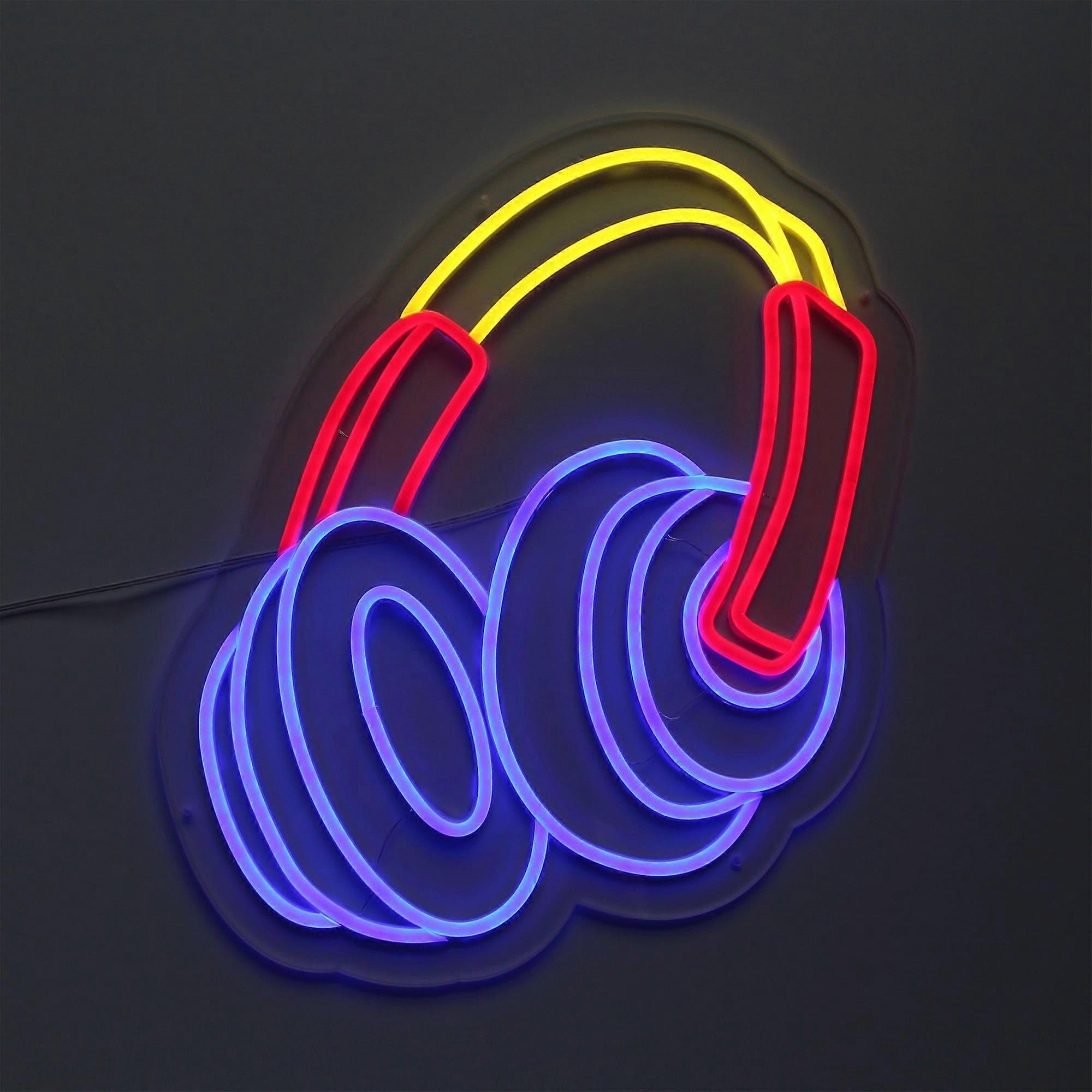 Letreros LED 'Auriculares'