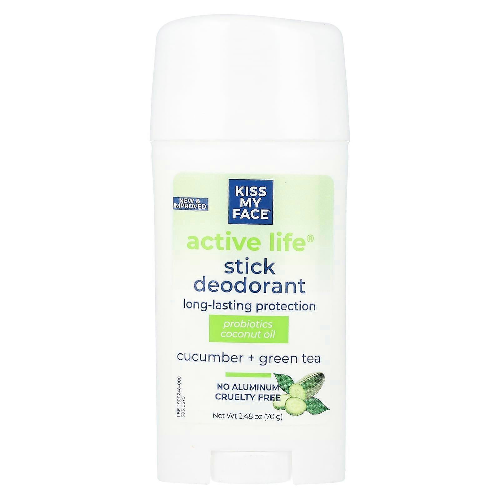 Active Life®, Stick Deodorant, Cucumber + Green Tea, 2.48 oz (70 g)