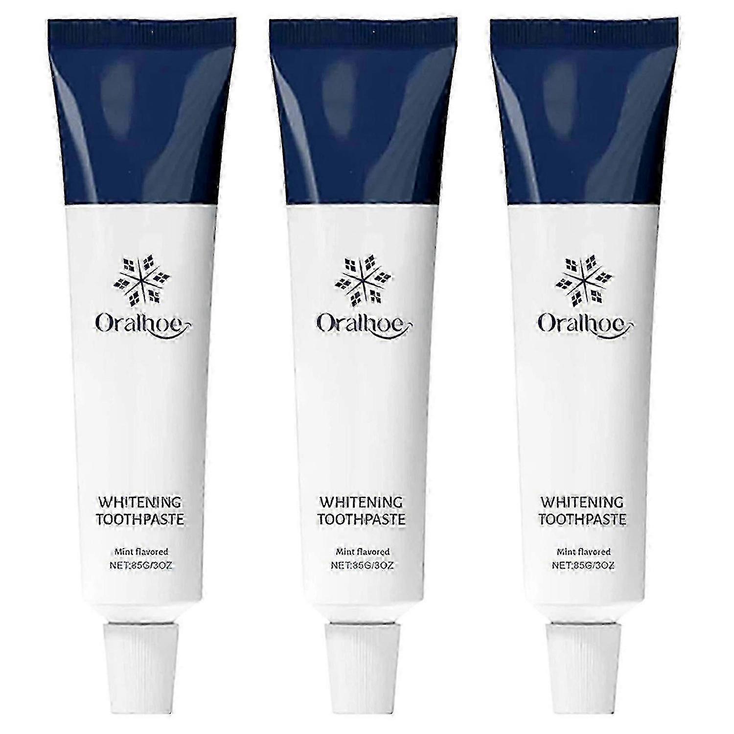 suitable for snow whitening toothpaste, fluoride-free hydroxyapatite paste for enamel protection, mint breath freshener and teeth whitener