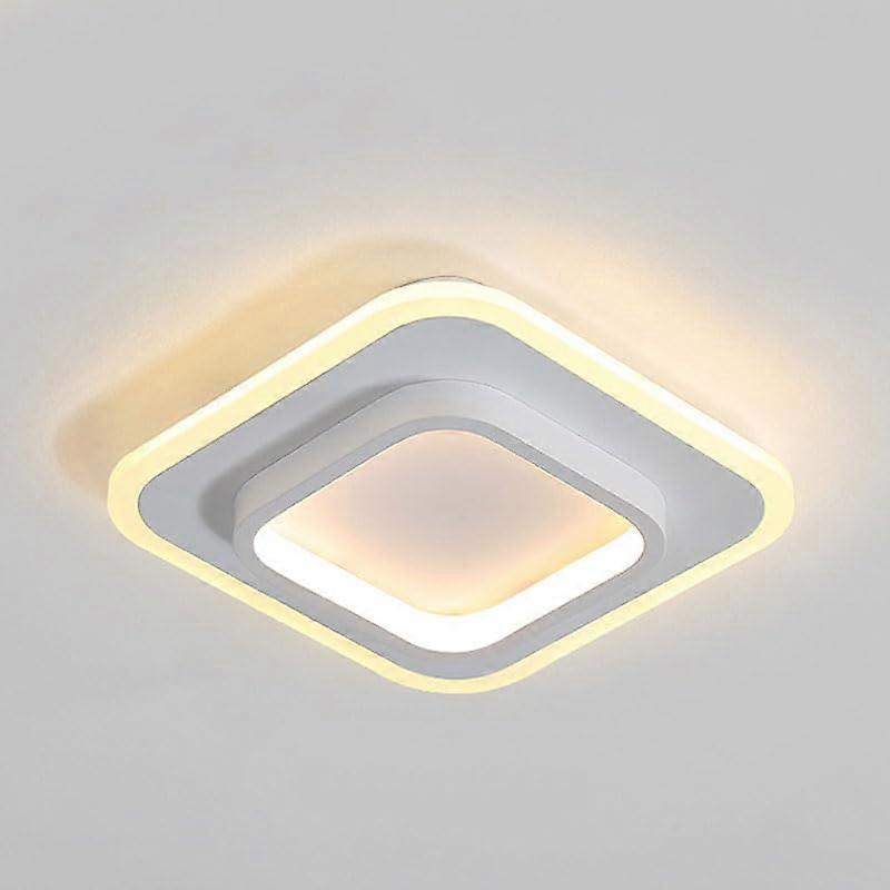 Square Acrylic Ceiling Lamp 3000K6000K LED Flush Mount Ceiling Light Nordic White CloseToCeiling Fixture for Hallway