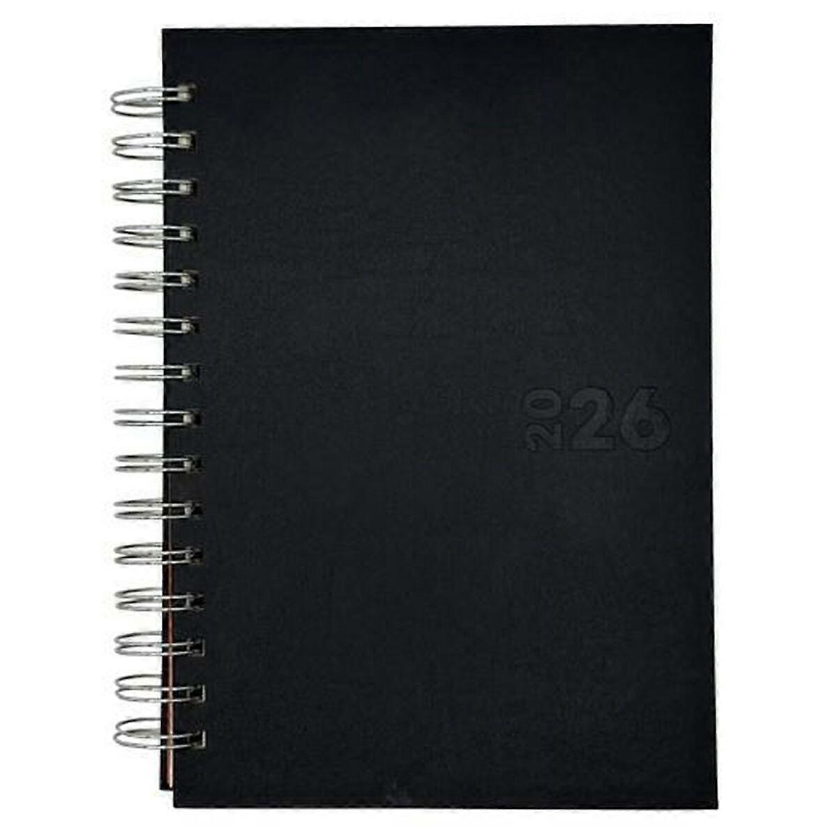 Diary Didex BOSTON Black 14,5 x 21 cm 2026