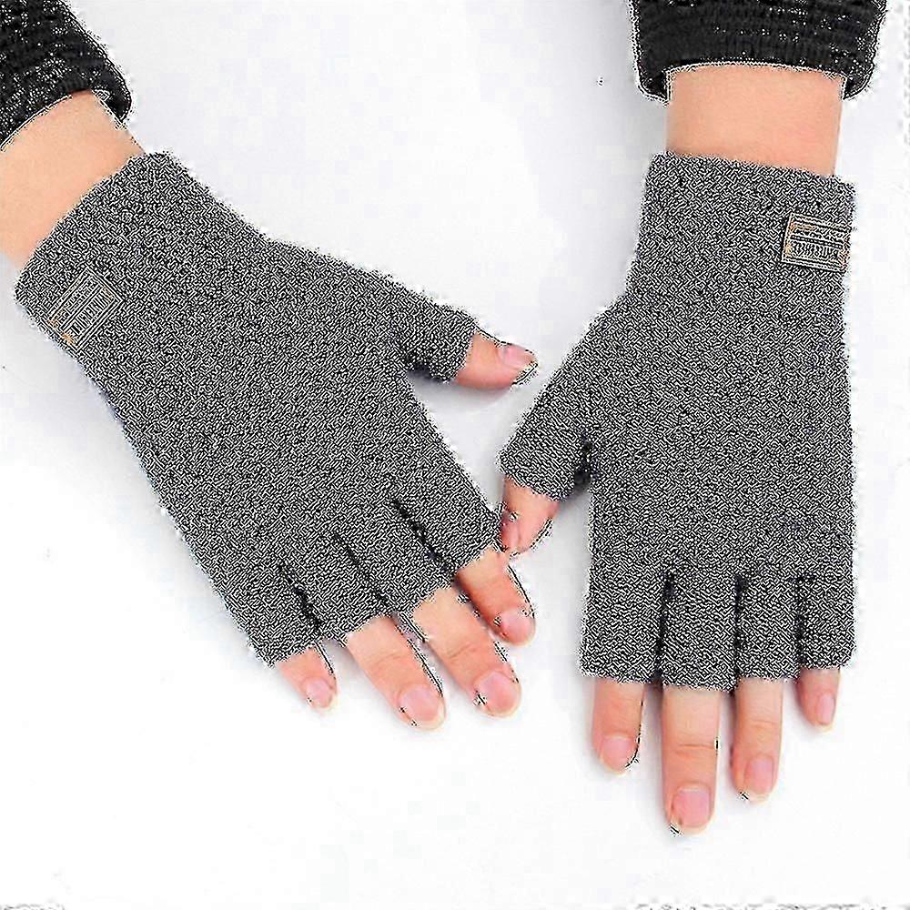 Winter Alpaca Wool Fingerless Gloves