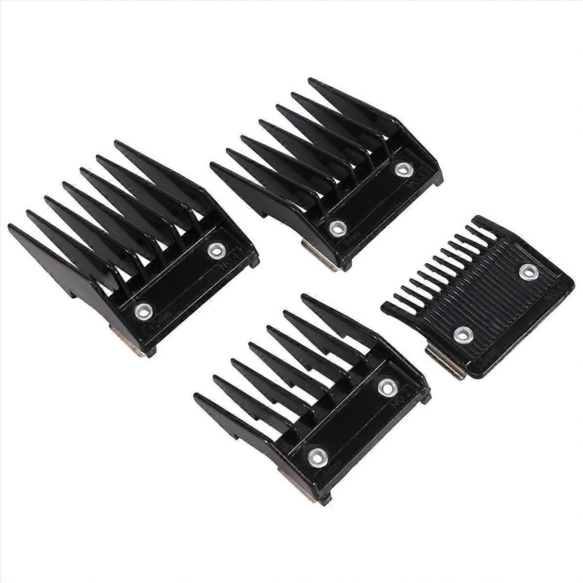 4-osainen kampasarja metallitaustaisella leikkausohjaimella 3 mm, 6 mm, 9 mm ja 12 mm