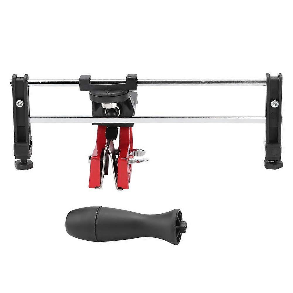 Portable Chainsaw BarMounted Manual Chain Sharpener Saw Chain Filing Guide Tool, Metal Bar Compatible