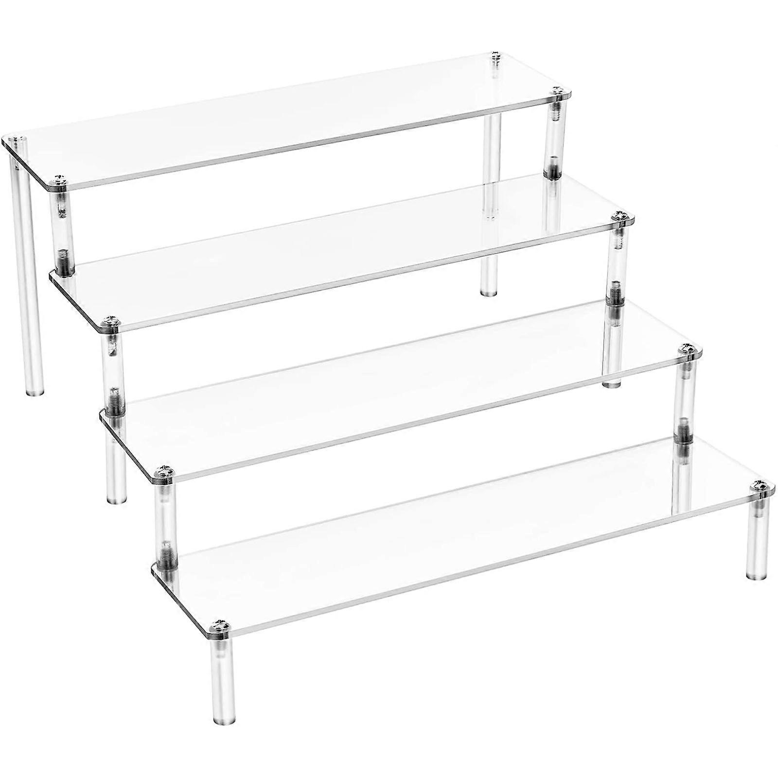 Transparency Shelf For Showcaking Sweets Fragrances Miniatures Acrylic Construction Easy Assembly Storage Rack Multicolor