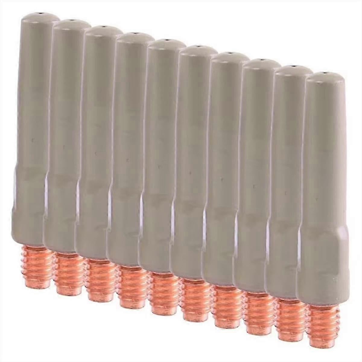 10pcs Non-Stick Welding Tips for 15AK Coated Nozzles - MIG Torch Accessory with Coating C