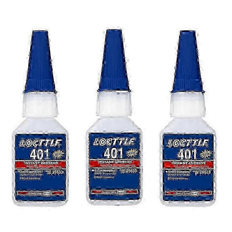 1-3 Pack 401 Instant Adhesive 20ml Super Glue for Multi-Surface Bonding w