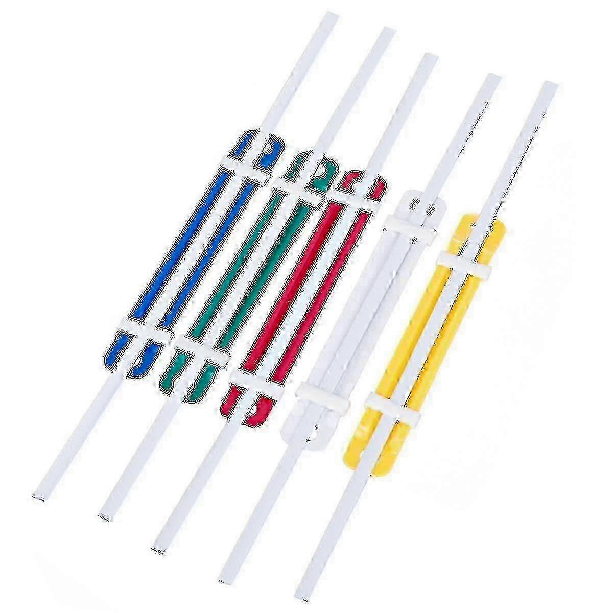 50 Pcs Binding Clips File Paper Fasteners Plastic Binding Clip Two-hole Loose-leaf Binder File Folder Binding Document Supplies