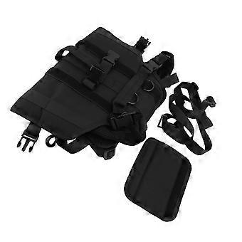 Dog Harness Vest 360 Deg Support Nylon Detachable Hind Leg Strap Breathable Training Dog Vest Black 