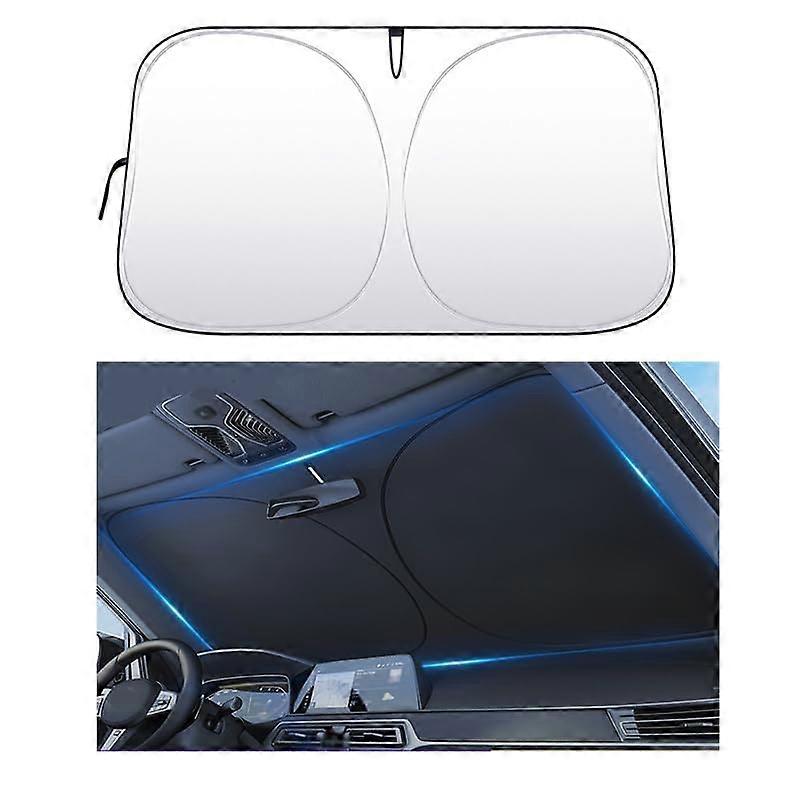 Car Windshield Sunshade 140X70Cm Foldable Front Windshield Shade Sun Visor Protector