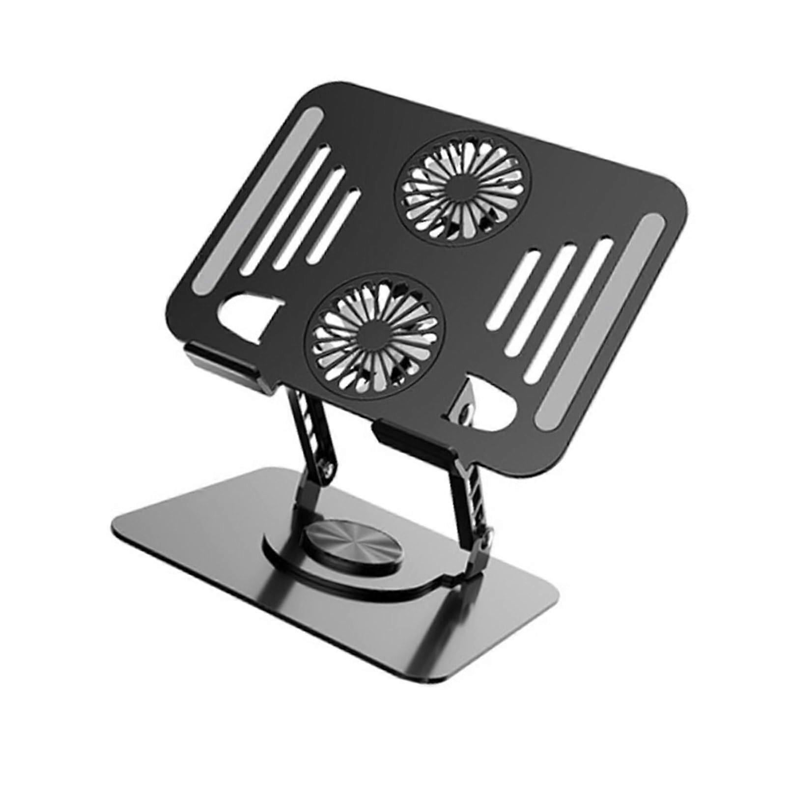 Sturdy Aluminum Laptop Stand With 360Degree Rotation, Ergonomic Height Adjustment, For 17.3Inch Notebooks