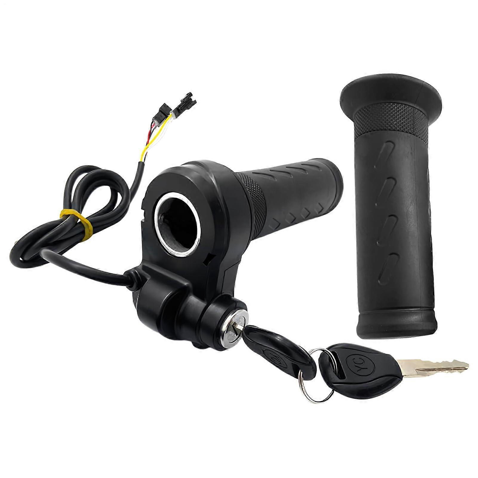 Twist Throttle For Mini Bikes Full Twist EBikes Replacement Grip With Keys AntiSlip Handlebars Cable Motorcycle ATV