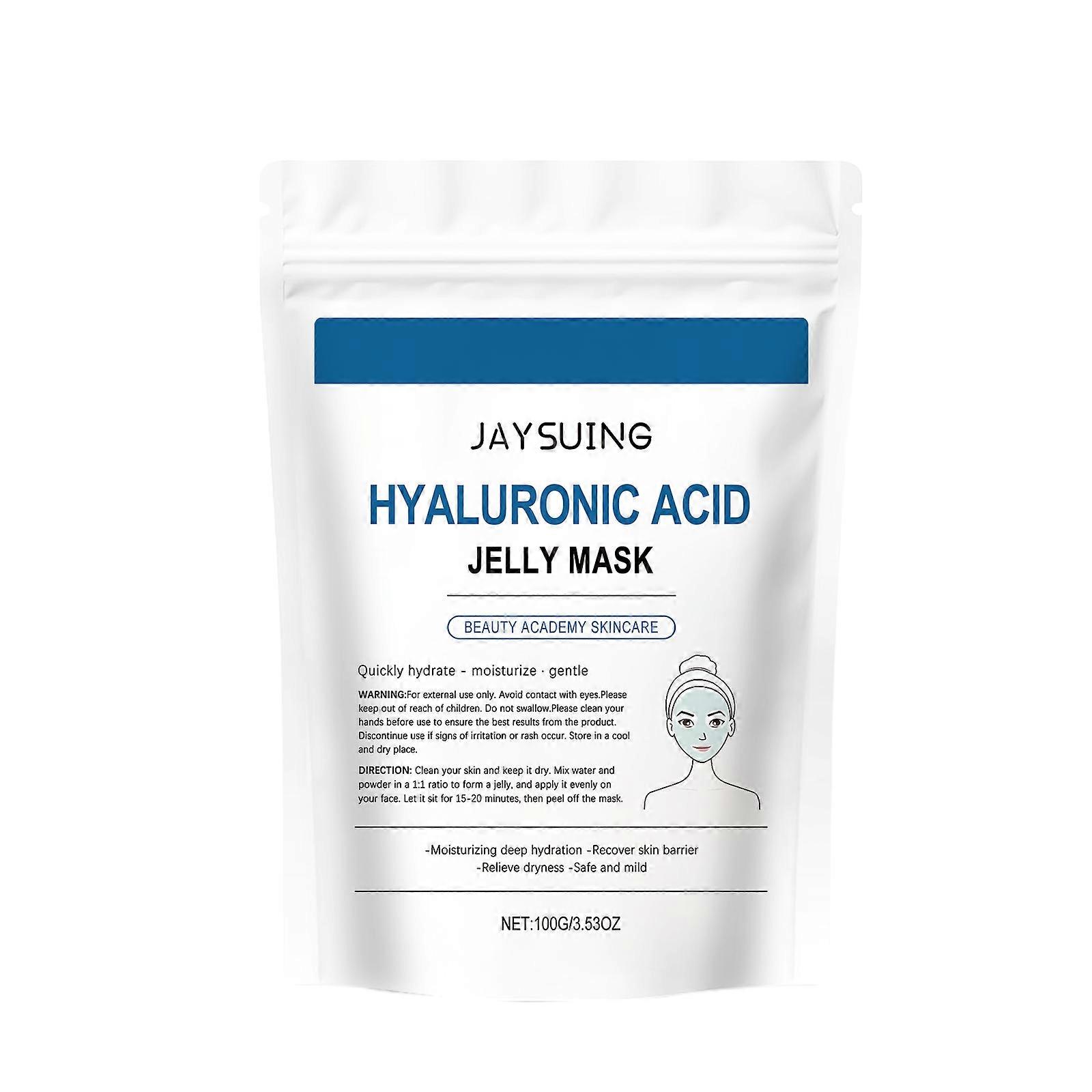 Jaysuing Hyaluronic Acid Moisturizing Mask Gentle Hydrating Soft Moisturizing Tender Smooth Delicate Skin
