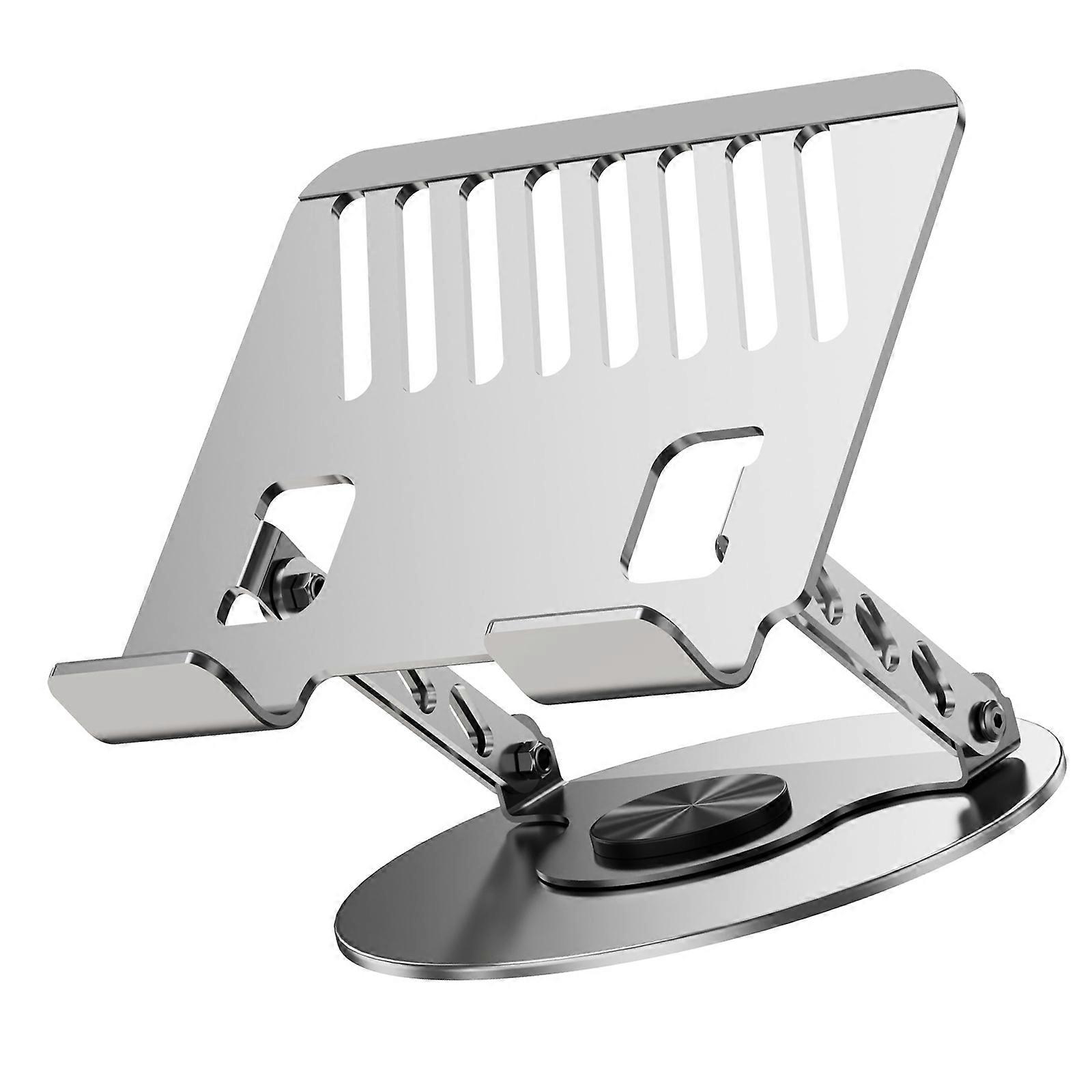 Rotating Desktop Laptop Stand Foldable Design With Two Axises Height Adjustment Carbon Steel Material Enhances Heat Dissipation Multicolor