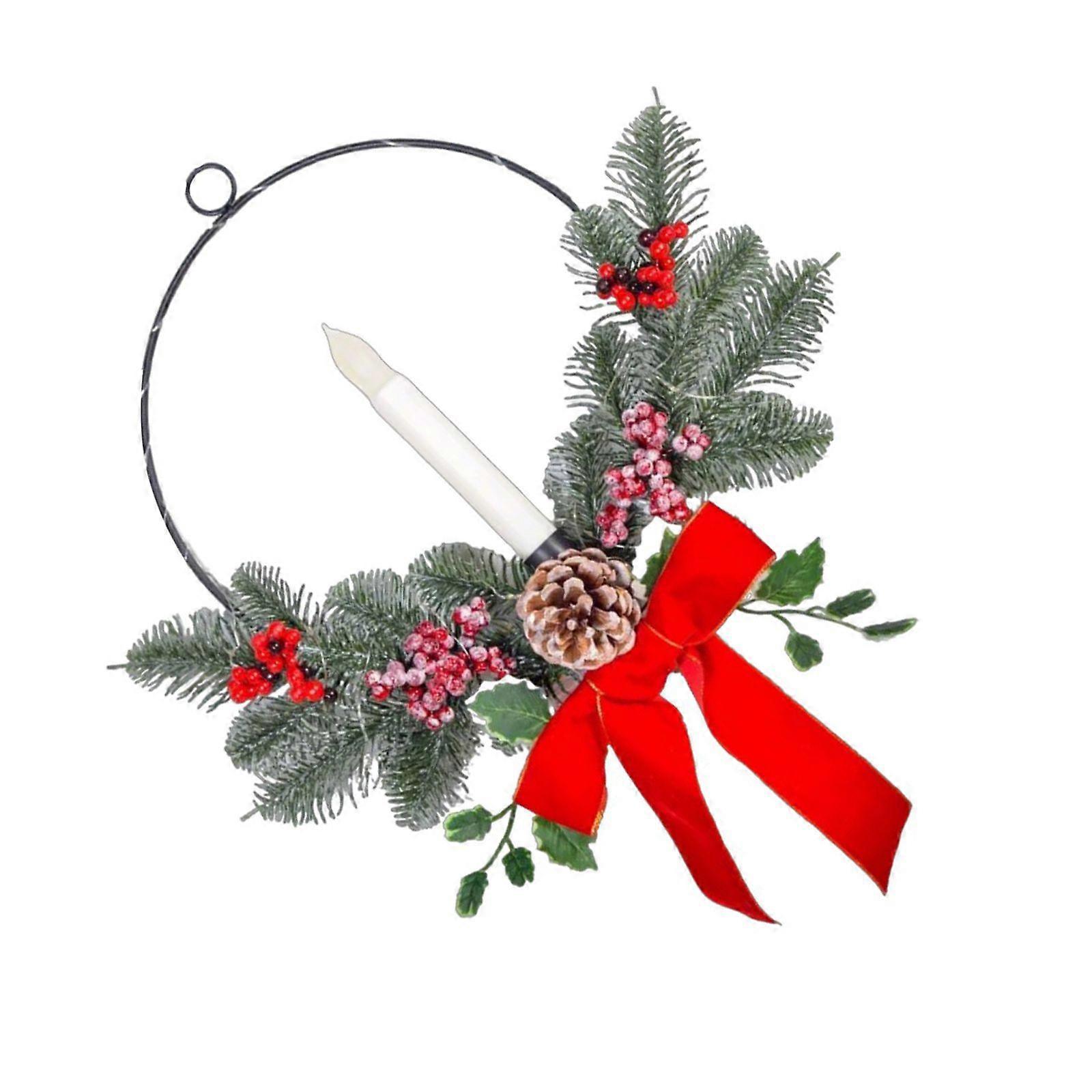 Christmas Spirits Enhancers, Tree and Wall Wreath Hangers, Illuminated Wreath Decorations, Suitable for Any Setting Multicolor