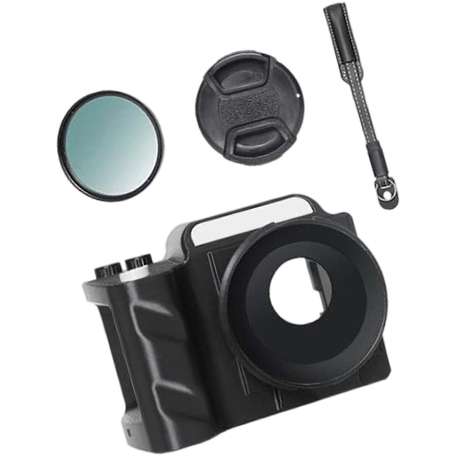 Mini Camera Shoot Grip Effortless Snap On Mechanism Screen Visibility During Use Rotating Filters Tactile Shutter Button Multicolor