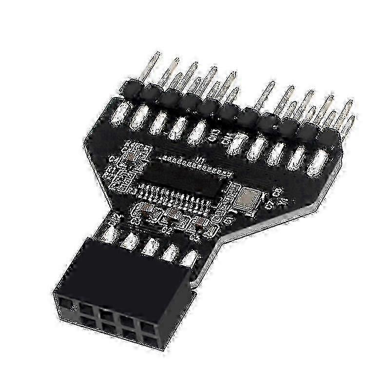 Desktop 9-pin Usb2.0 Hub Connector Motherboard Usb 9pin Splitter For Computer