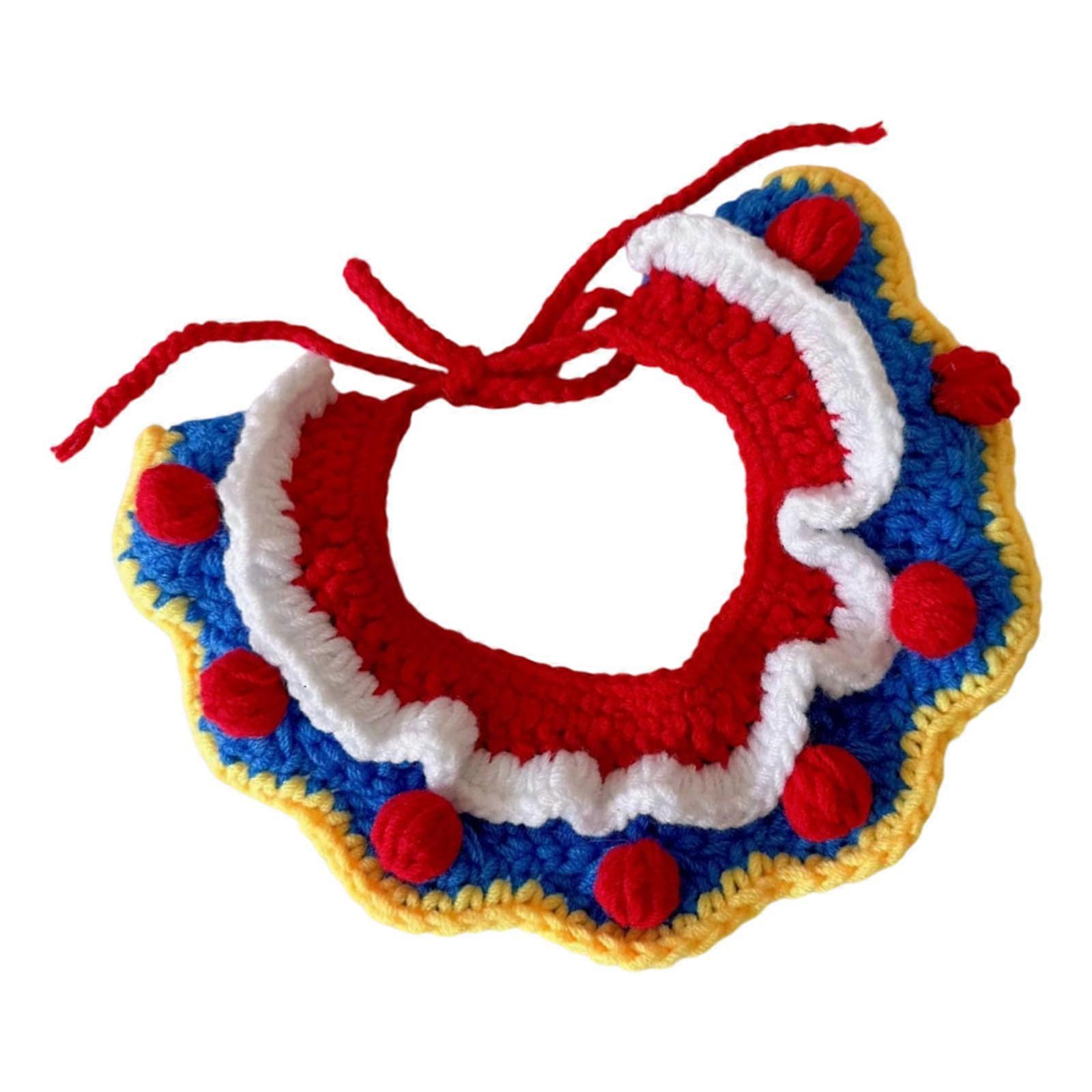 Artisanal Puss Collar Not Irritating Thread Adjusted Fit Modifiable Length For Delicate Neck Skin Security Multicolor