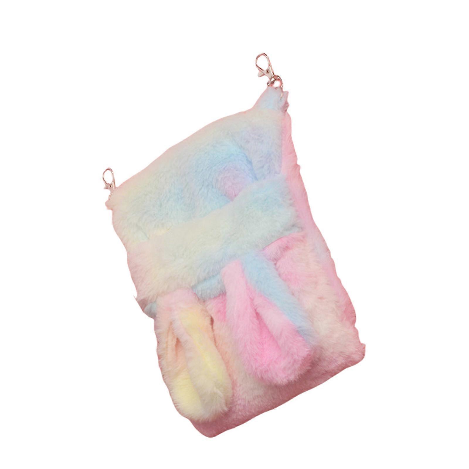 Abri suspendu en polaire pour planeurs de sucre, lavable en machine, avec coutures renforcées, pour une utilisation intérieure et extérieure, rose.