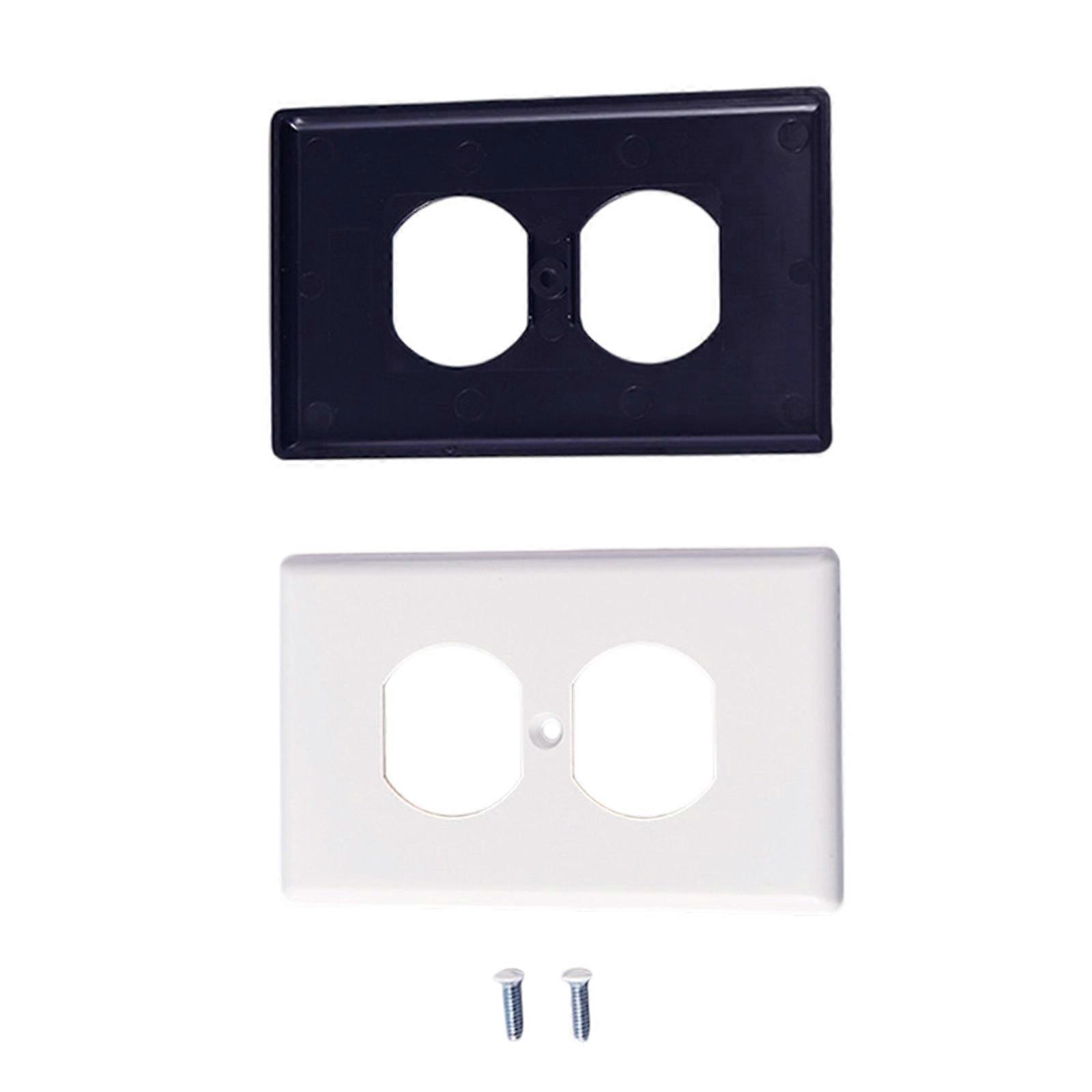 Wall Plate Outlet Cover Socket Protector with Universal Compatibility & Childproof Safety Shutter For Home Office Multicolor