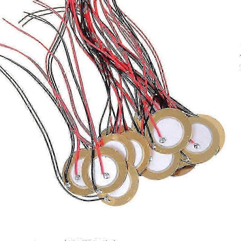 Contact Microphone Triggers Sound Sensor 15Pcs with Wire for Acoustic Instrument