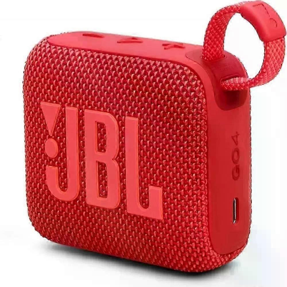 JBL Go 4 مكبر صوت بلوتوث محمول لاسلكي - 7 ساعات وقت تشغيل مقاوم للماء والغبار (أحمر)