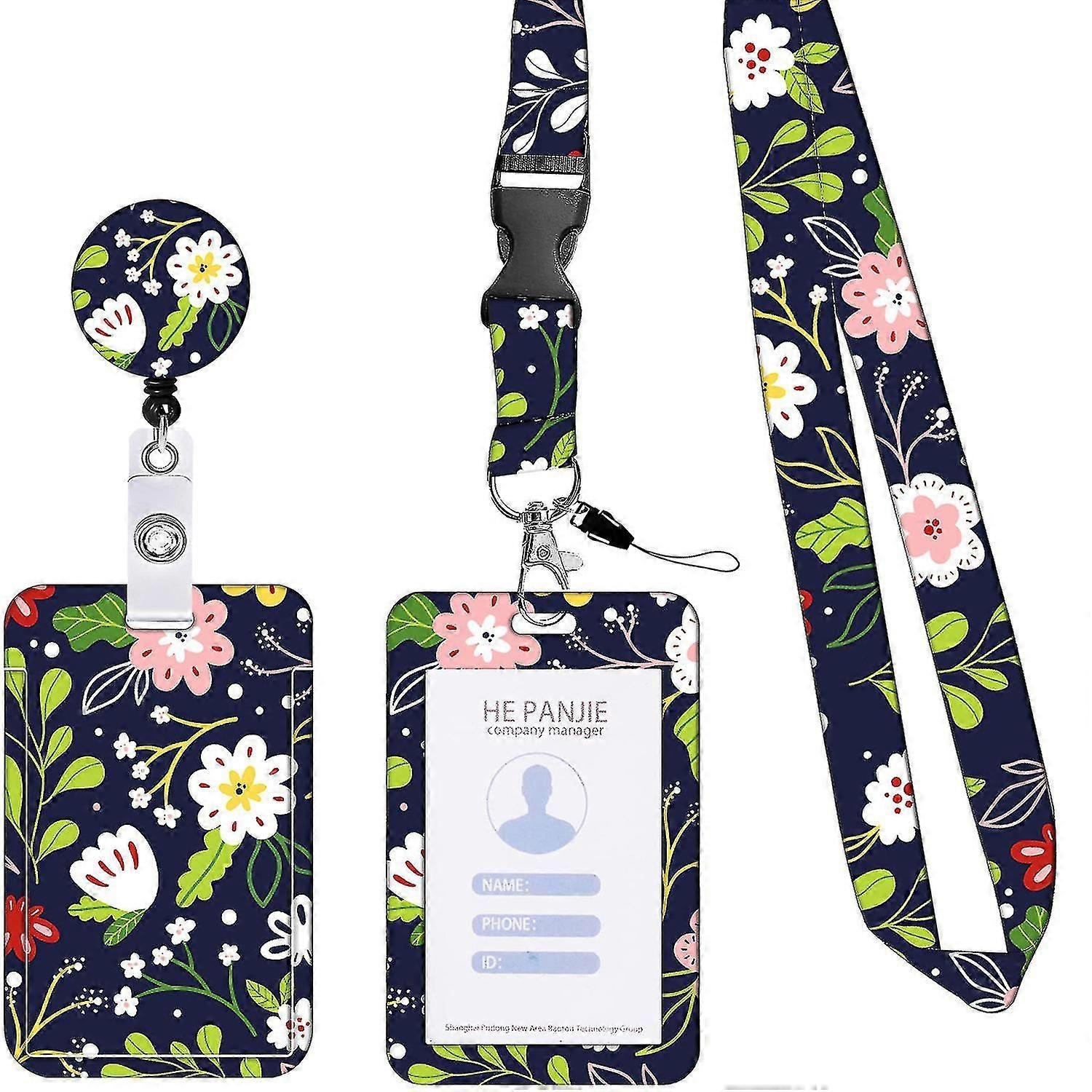 Porta badge identificativo con cordino e bobina retrattile K1